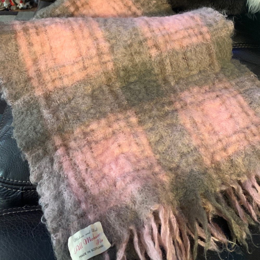 All Mohair Pile Scarf made in Scotland